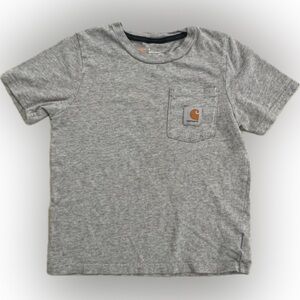 Carhartt Boys Grey Tee - Size 6 - Gently Used